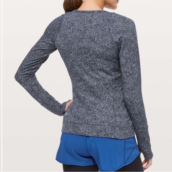 Lululemon 10 Cypress Kiss Long Sleeve in Fusion Jacquard Black Violet Viola - Picture 3 of 11